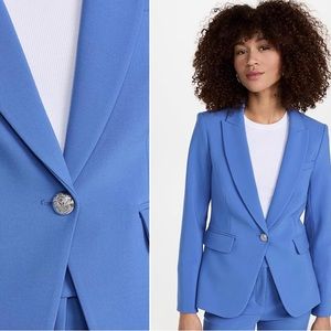Veronica Beard Cutaway Dickey Jacket in Bluebell